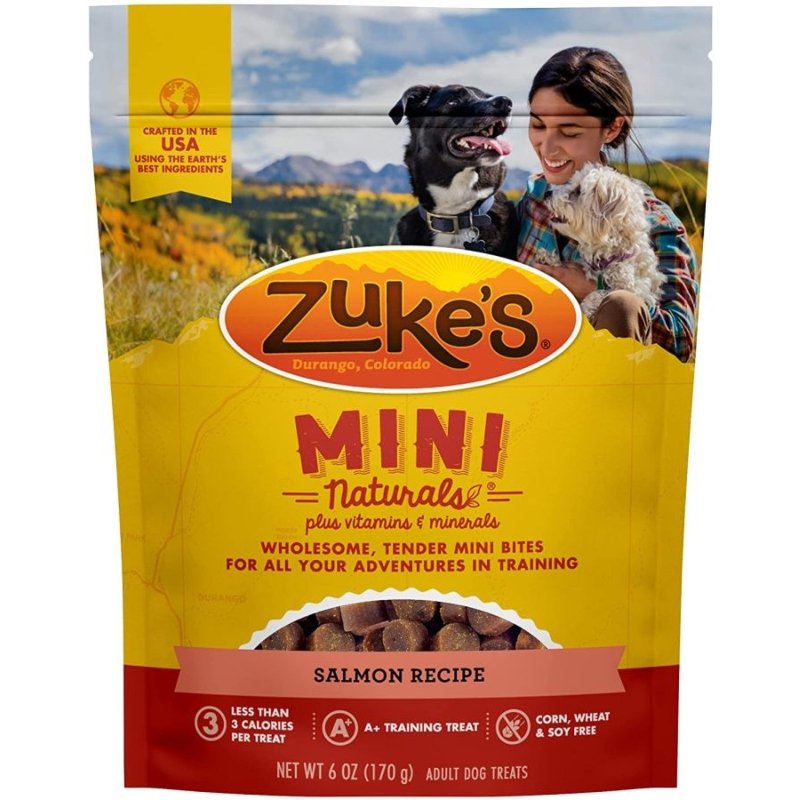 Zukes Mini Naturals Dog Treat - Savory Salmon Recipe - 6 oz Zukes Mini Naturals Dog Treat - Savory Salmon Recipe - 6 oz