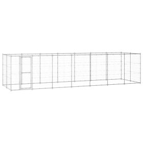 Outdoor Dog Kennel Galvanized Steel 182.3 ftÂ¬â‰¤