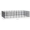 Outdoor Dog Kennel Steel 446.4 ftÂ¬â‰¤